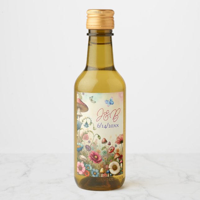 Personalisierte Hütte Weinetikett (Vorderseite)