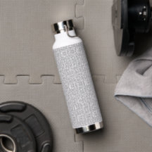 Personalisierte Hydratation mit trendy Pattern