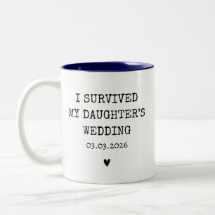 Personalisierte Ich habe die Hochzeit meiner Tocht Zweifarbige Tasse
