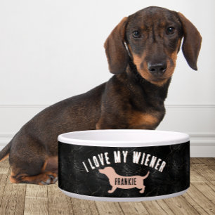 Personalisierte Ich liebe mein Wiener lustige Dach Napf