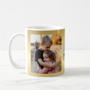 Personalisierte "Ich liebe MUTTER" Foto-Collage Kaffeetasse