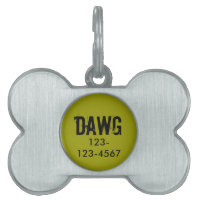 Personalisierte ID-Hundstempel Grungy Fügen Sie de