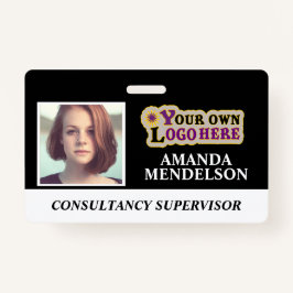 Personalisierte ID-Markierung mit Strichcode, Logo Ausweis