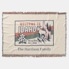 Personalisierte Idaho-Wurfdecke Decke