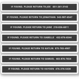 Personalisierte Identifizierung des Pickleball-Pad Aufkleber