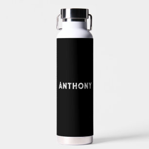 Personalisierte Ihr Name Black Script Hochzeit Was Trinkflasche