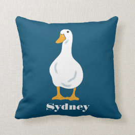 Personalisierte Illustration mit Feathers Kissen