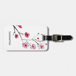 Personalisierte Illustration von Cherry Blossom Gepäckanhänger