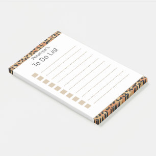 Personalisierte Imitate Gold Glitzer & White 4x6"  Post-it Klebezettel