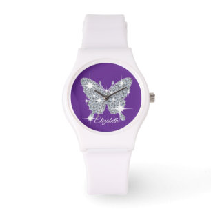 Personalisierte Imitate Rautenschmetterlingswache Armbanduhr