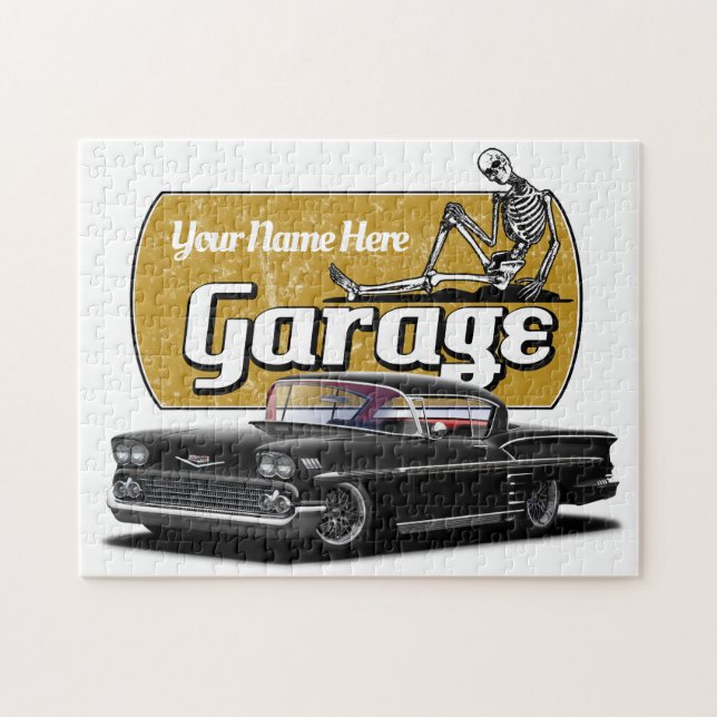 Personalisierte Impala-Garage Puzzle (Horizontal)