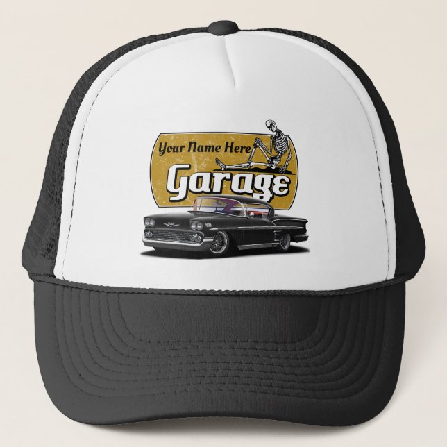 Personalisierte Impala-Garage Truckerkappe (Vorderseite)