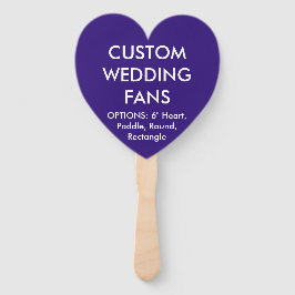 Personalisierte INDIGO HERZWANDFANS Fächer