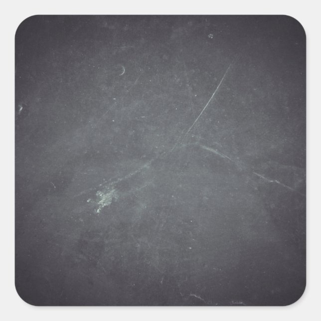 Personalisierte, individuell angepasste schwarze T Quadratischer Aufkleber (Vorderseite)