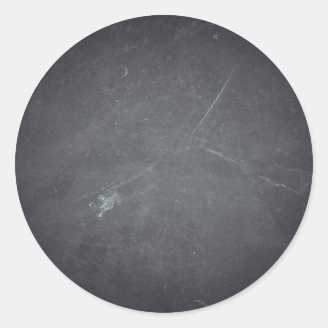 Personalisierte, individuell angepasste schwarze T Runder Aufkleber (Vorderseite)