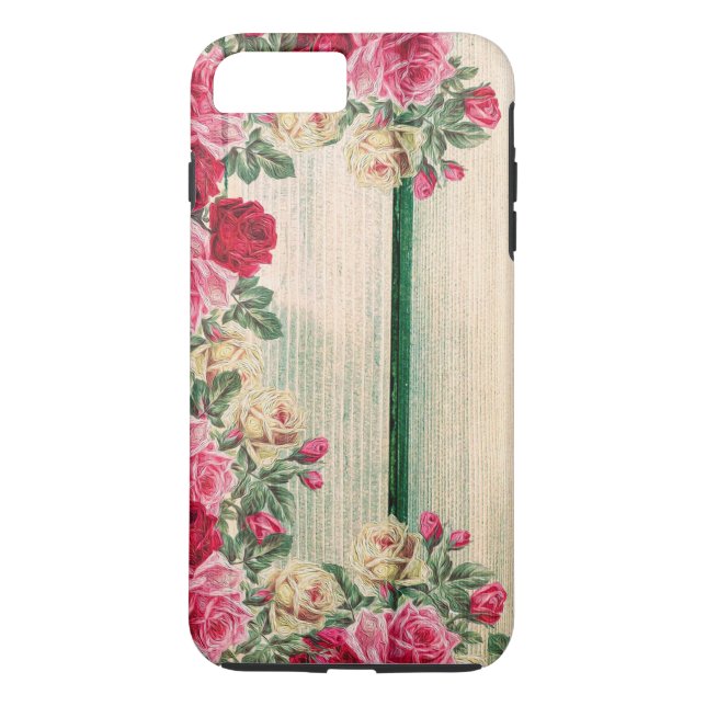 Personalisierte, individuell anpassbare Rosen aus  Case-Mate iPhone Hülle (Rückseite)