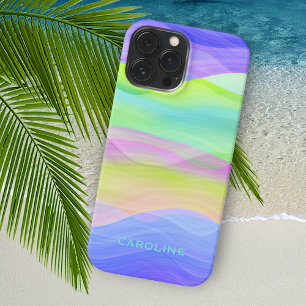 Personalisierte individuelle blaue grüne violette  iPhone 16 pro max hülle