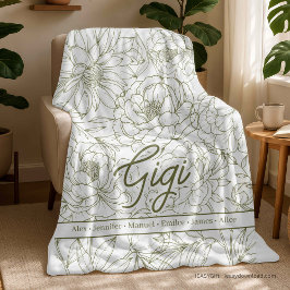 Personalisierte individuelle Oma Fleecedecke
