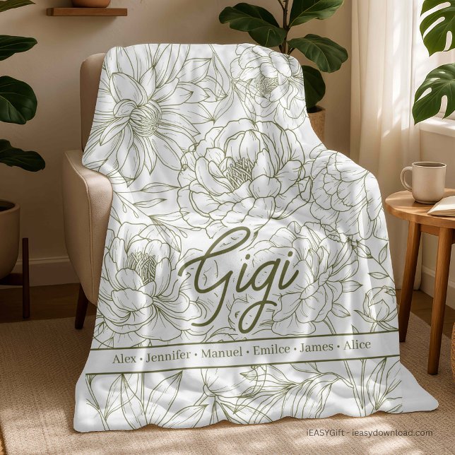 Personalisierte individuelle Oma Fleecedecke (Von Creator hochgeladen)