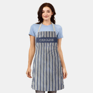 Personalisierte individuelle Vintage-Dunkelblaue S Schürze