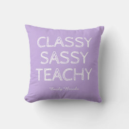 Personalisierte individuelle violette Geschenkidee Kissen