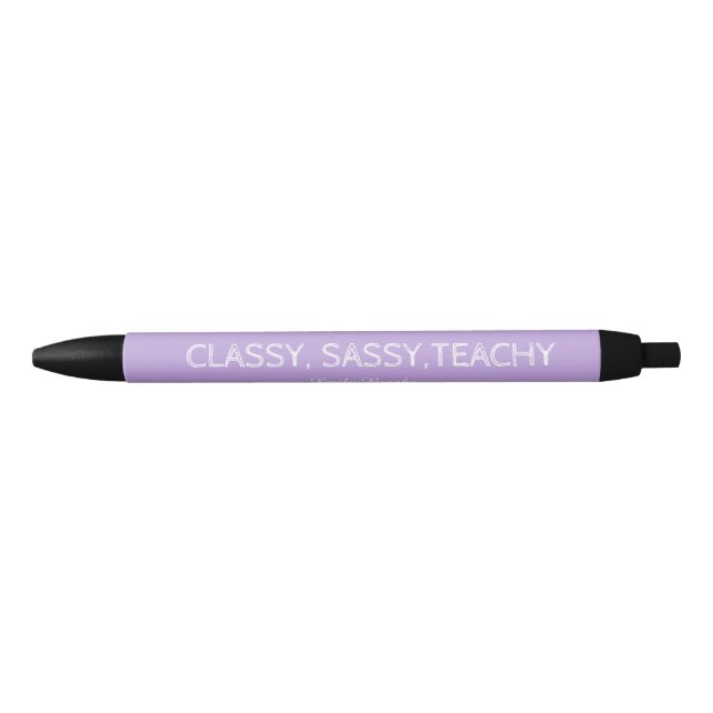 Personalisierte individuelle violette Geschenkidee Kugelschreiber (Vorderseite)