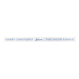 Personalisierte individuelle Weihnachten Satinband