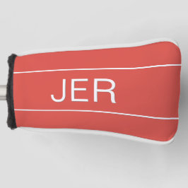 Personalisierte Initialen Mit Monogramm Red Protec Golf Headcover