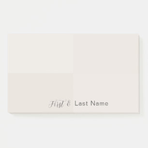 Personalisierte Initialen, Name Moderne Quadrate B Post-it Klebezettel