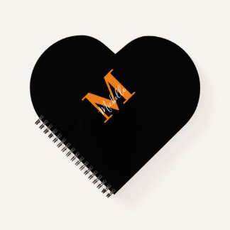 Personalisierte Initialen und Name Monogramm Notizbuch