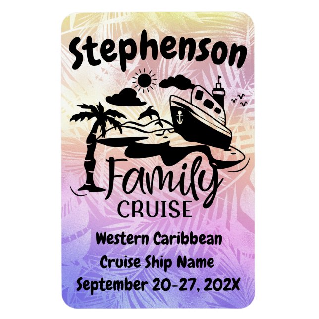 Personalisierte Inneneinrichtung der Familie Magnet (Vertikal)