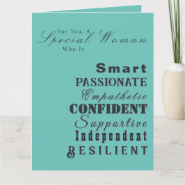 Personalisierte Inspirationsfrauen, vielen Dank Karte