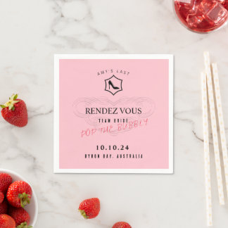 Personalisierte Inspirierte Rose Serviette