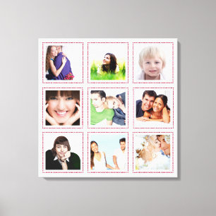 Personalisierte Instagram-Fotocollage Leinwanddruck