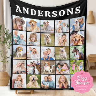 Personalisierte Instagram-Fotos Fotocollage für di Sherpadecke