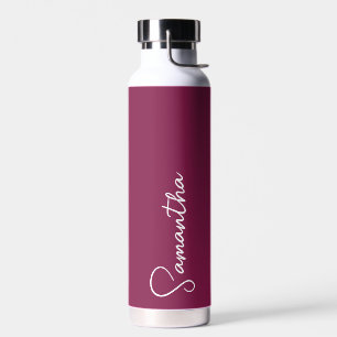 Personalisierte Insulinflasche - Burgund Trinkflasche