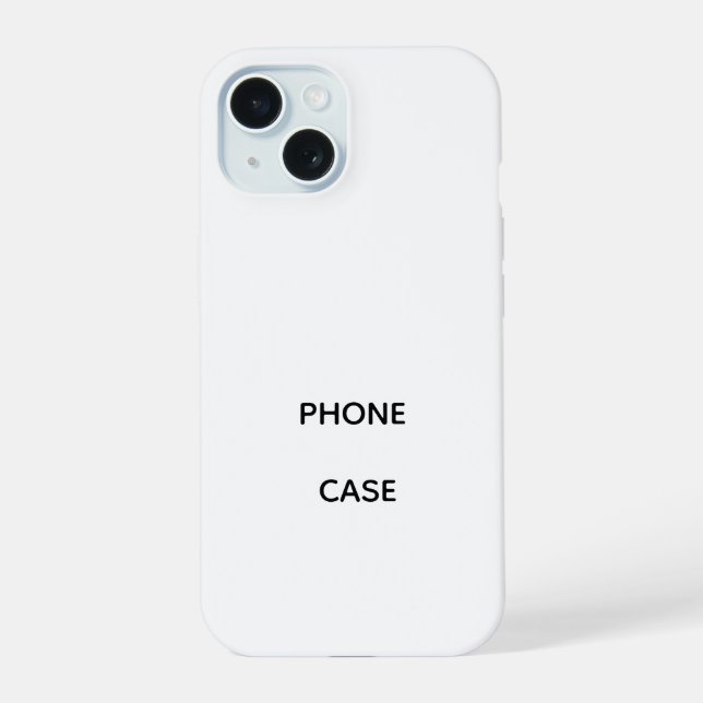 Personalisierte iPhone 15 Slim Fit Hülle, Glänzend Hülle (Rückseite)