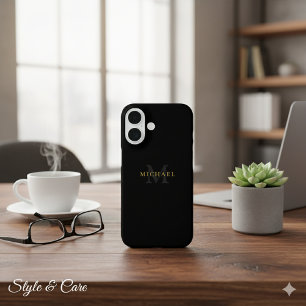 Personalisierte iPhone 16 Hülle mit Namen & Initia