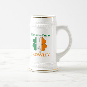 Personalisierte Iren küssen mich, den ich Crowley Bierglas