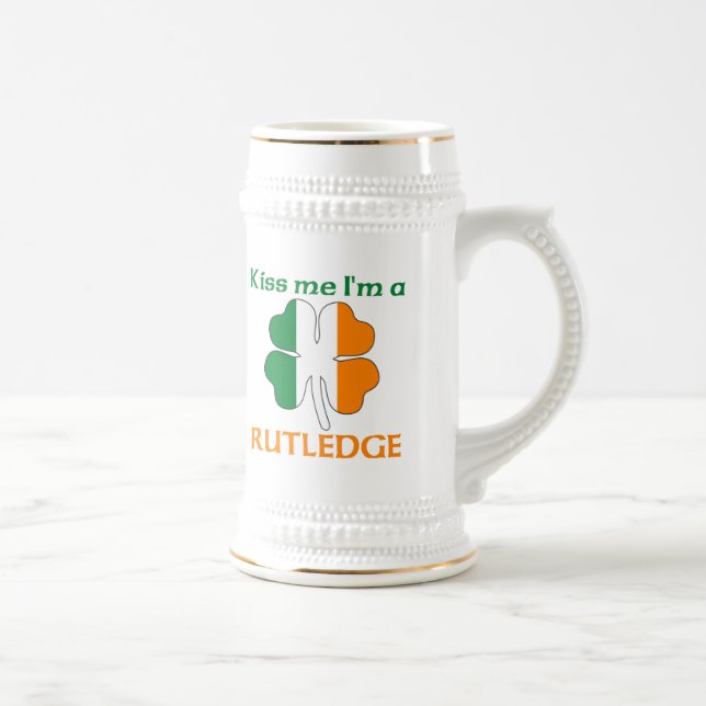 Personalisierte Iren küssen mich, den ich Rutledge Bierglas (Rechts)