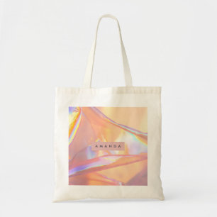 Personalisierte Iridescent Pastel Holographic Shin Tragetasche