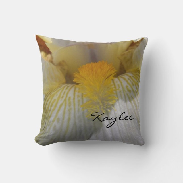 Personalisierte Iris-Fotografie Kissen (Vorderseite)