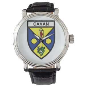 Personalisierte irische County-Herren-Uhren Co.Cav Armbanduhr
