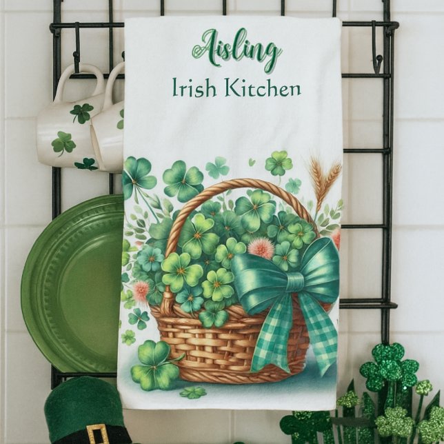 Personalisierte irische Küchenhandtücher Geschirrtuch (Irish Kitchen towel is the perfect mix of charm and cheer )