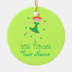 Personalisierte irische Prinzessin Ornament
