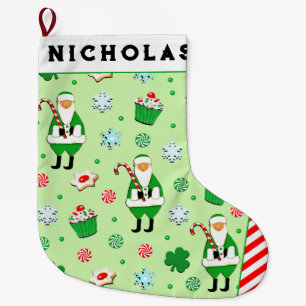 Personalisierte irische Weihnachtsgeschenke Großer Weihnachtsstrumpf