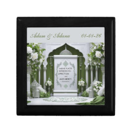 Personalisierte islamische Hochzeit Erinnerungskiste
