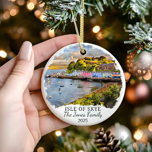 Personalisierte Isle of Skye Ornament, Geschenk Sc Keramik Ornament