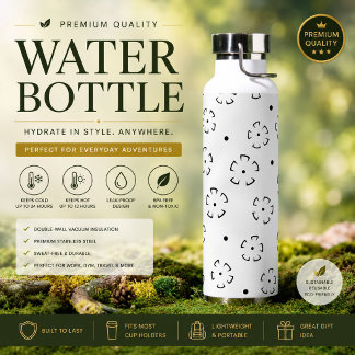 Personalisierte isolierte Wasserflasche Trinkflasche