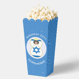Personalisierte israelische Engel-Hanukkah-Flagge  Geschenkschachtel